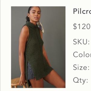 Pilcro Turtleneck Sweater Vest